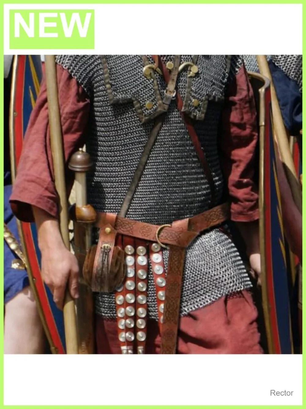 Medieval Viking Belt Pouch Axe Necklace Renaissance Costume LARP